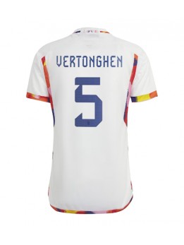 Moški Nogometna dresi replika Belgija Jan Vertonghen #5 Gostujoči SP 2022 Kratek rokav